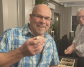 Stephan Poirier avec Cyr Couturier
 &mdash; Photo : Fournie