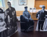 Dix-sept panneaux représentant des francophones ayant participé au développement du Yukon ont été dévoilés. On voit ici la famille Pépin, Louis-Alphonse Paré et le couple Charles-Eugène Carbonneau et Belinda Mulrooney. &mdash; Photo : Angélique Bernard