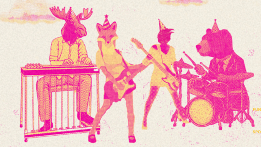 L’affiche de cette année a été réalisée par Brigitte Jardin, musicienne qui a, elle aussi, souvent participé aux concerts de Arts in the Park. &mdash; Crédit : musicyukon.ca 