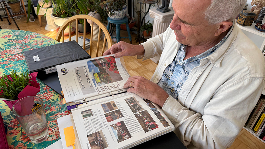 Yann Herry is the president of the Yukon Francophone History Society (SHFY). He has facilitated several visits and meetings between the Birckel families in the Yukon and in Alsace, in France. &mdash; Photo : Maryne Dumaine