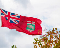 Le drapeau du Manitoba. &mdash; Photo : Alicia Régnier   