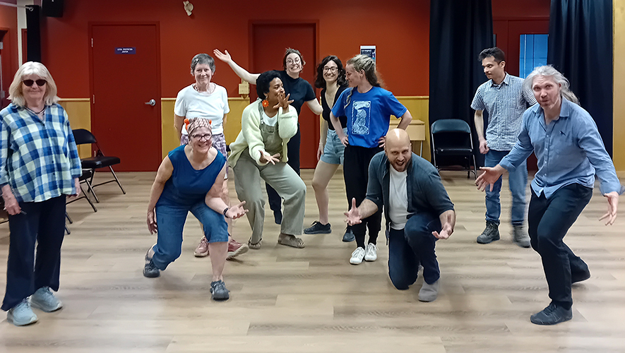 Les participant·es de l’atelier offert à la communauté francophone le 3 juin dernier. &mdash; Photo : Maël Blavier