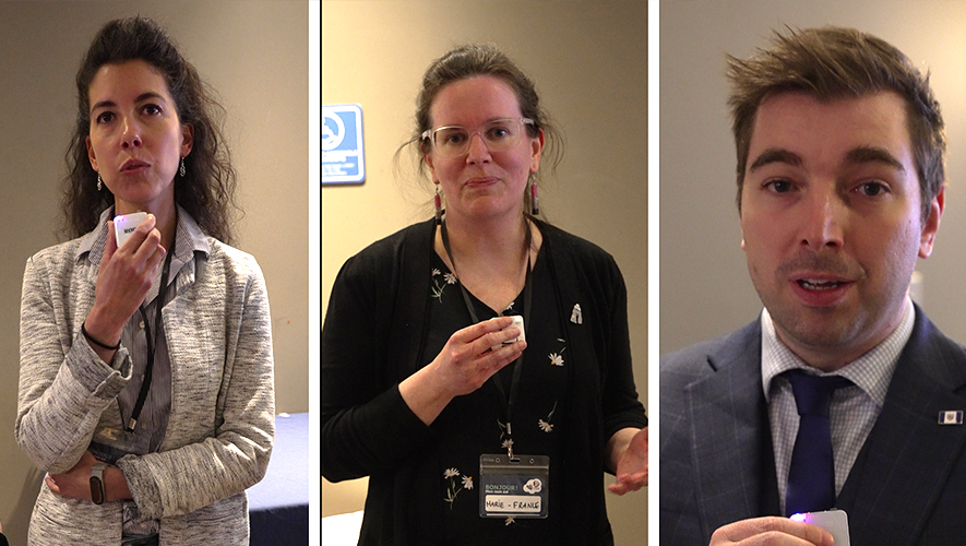 Souâad Larfi, Marie-France Talbot et Patrick Arsenault ont présenté un modèle de collaboration visant à renforcer l’offre postsecondaire en français au Yukon, au Nunavut et aux Territoires du Nord-Ouest. &mdash; Montage : Médias ténois
