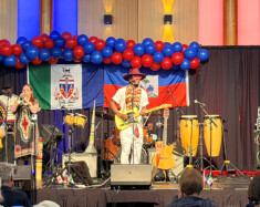 Wesley Louissaint et son groupe ont participé au spectacle du 2 juillet. &mdash; Photo : Angélique Bernard