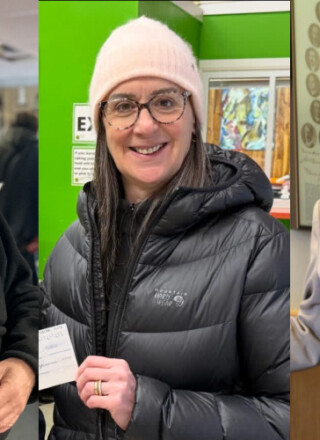 Luc Laferté, Lorraine Taillefer et Jeanne Beaudoin  