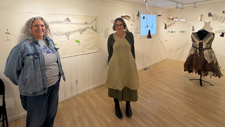 artistes poissons expo cheryl et nicole cr maryne synergies 1