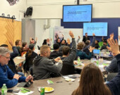 Une soirée d’information sur le repreneuriat avait été organisée par Futurpreneur et différents partenaires yukonnais (entre autres l’Université du Yukon, Yukonstruct, Yukon Venture Angels et l’AFY). &mdash; Photo : Futurpreneur  