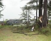 Une tempête de vent a soufflé sur la région lors du long congé des Patriotes, provoquant de nombreuses pannes de courant.  