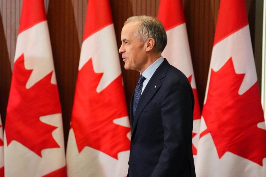 Le premier ministre Mark Carney arrive pour une conférence de presse à Ottawa, le mardi 14 avril 2026. LA PRESSE CANADIENNE/Sean Kilpatrick

Sean Kilpatrick  